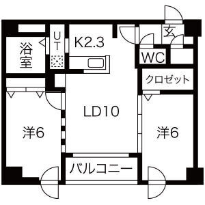 シティレジデンス桑園の間取り