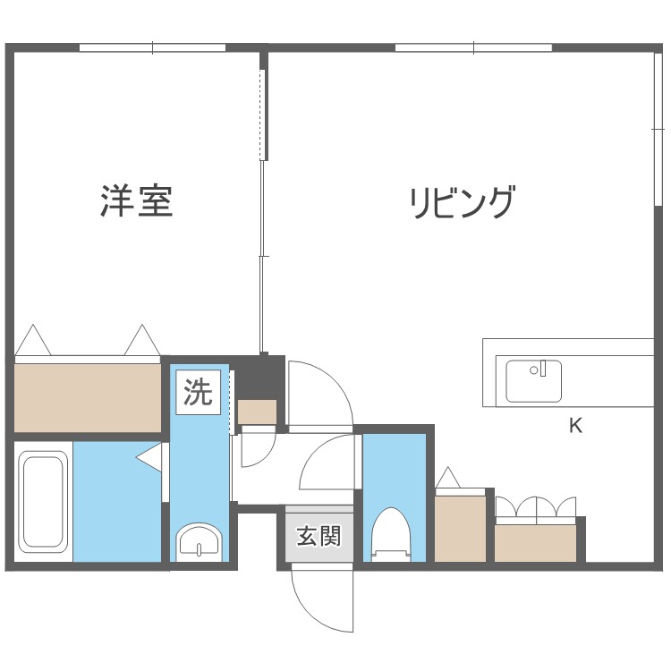 ヴィエルジュ発寒南の間取り