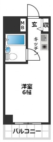 スカイコート下高井戸の間取り