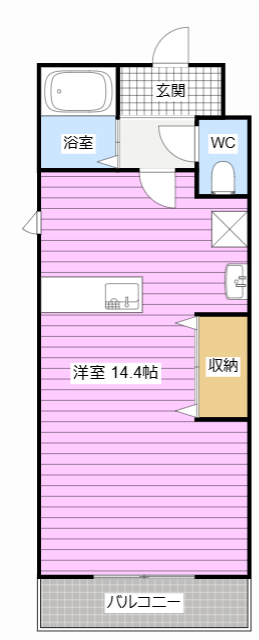 エクシード新町の間取り