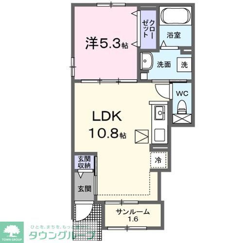 松戸市五香のアパートの間取り