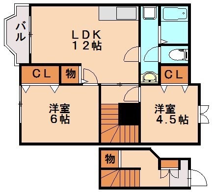 コージュボンタークＡの間取り