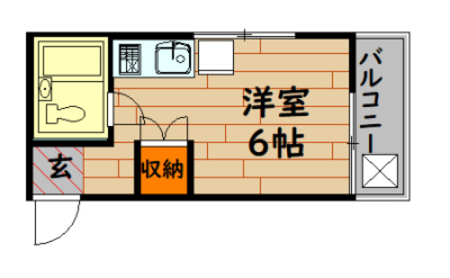 広島市中区白島中町のマンションの間取り