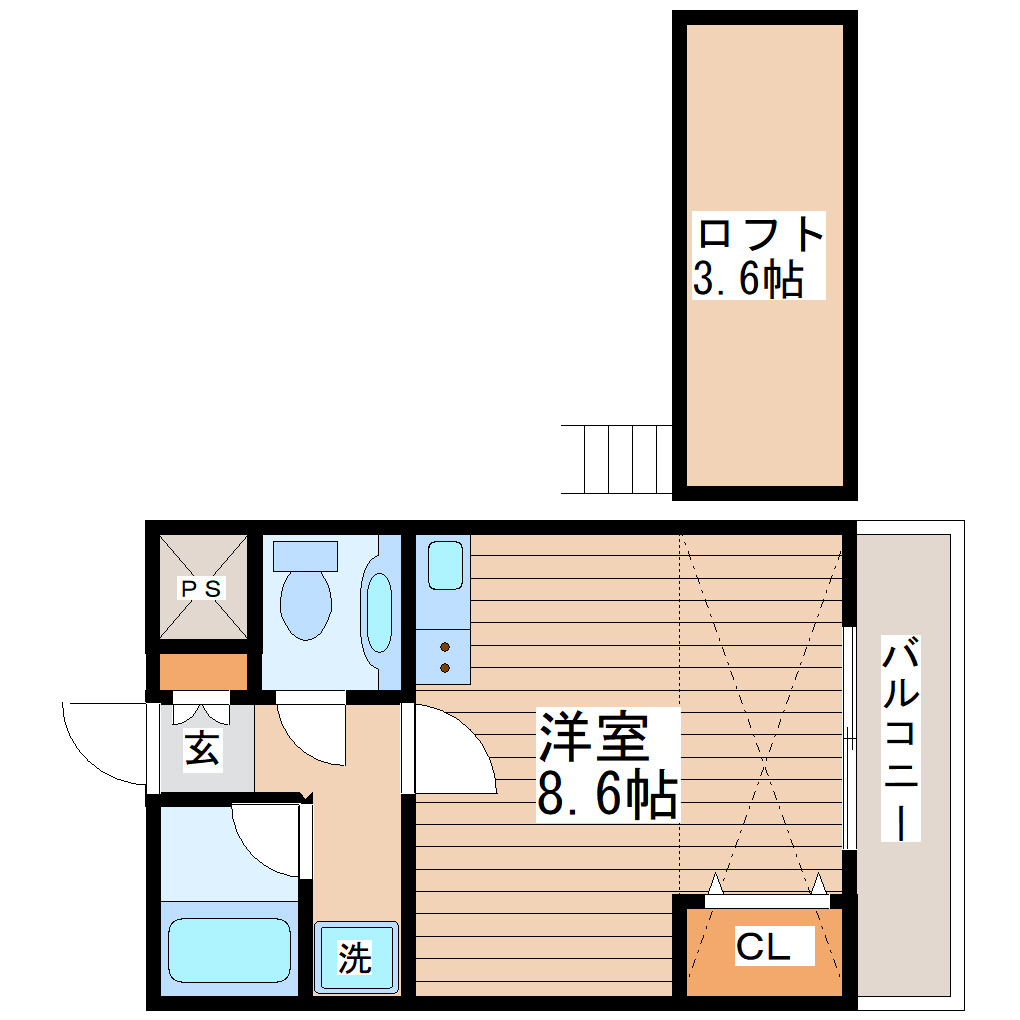 平和マンション榴ヶ岡の間取り