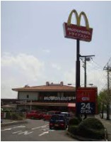 飲食店　マクドナルド 昭島店（飲食店）まで536m