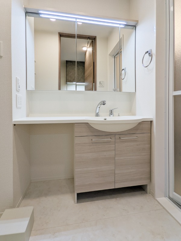 洗面設備　図面と現状に相違がある場合には現状を優先