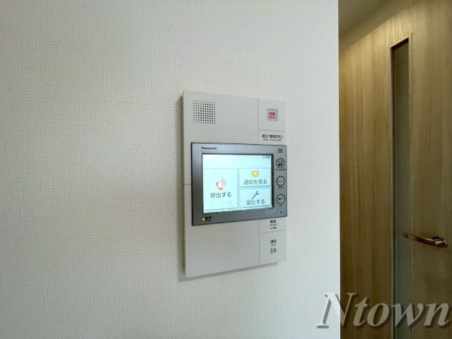 セキュリティ　モニター付きインターホンです