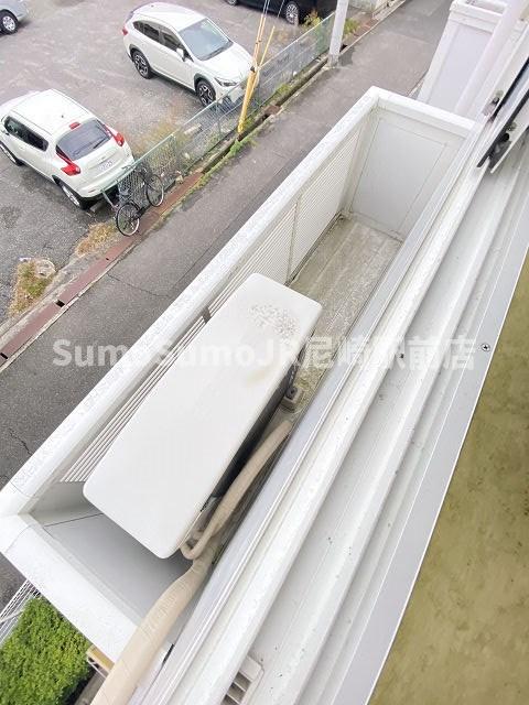 バルコニー　広々としたバルコニーです