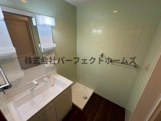 洗面設備　広い洗面スペース