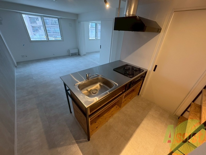 キッチン　システムキッチンなので、すぐお料理に使えます！