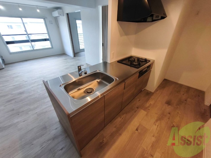 キッチン　清潔感がありお洒落なキッチンになっていました！