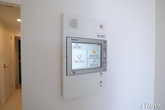 セキュリティ　モニター付きインターホンです