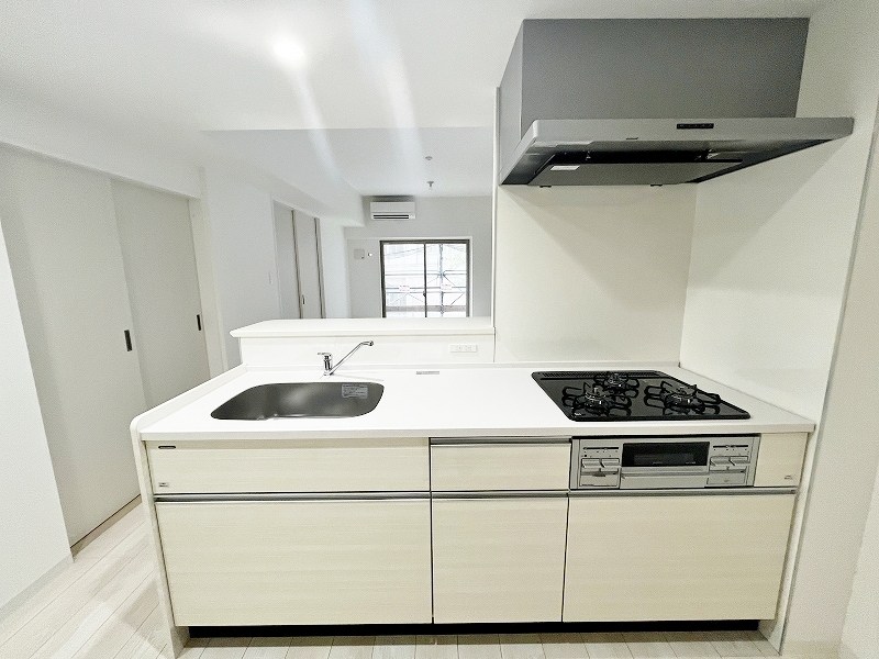 キッチン　★システムキッチングリル付き/3口コンロ★