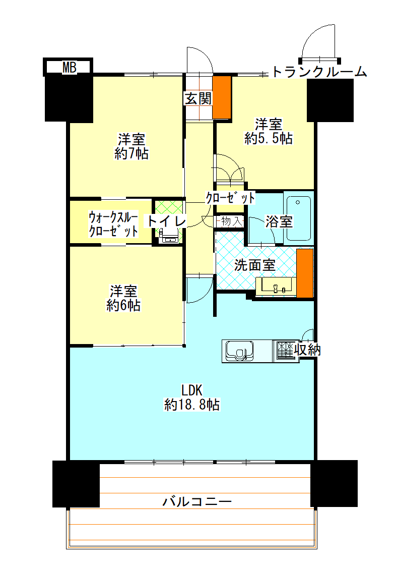 ブランシエラ福山の間取り