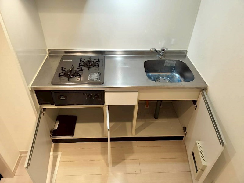 キッチン　2口ガスコンロがあります