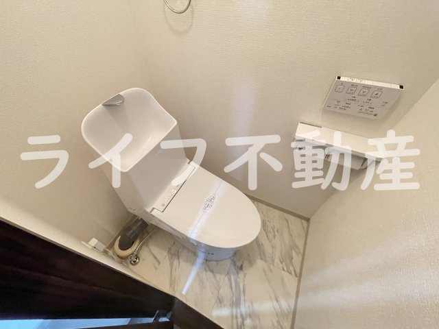 トイレ　ゆったりとした空間のトイレです