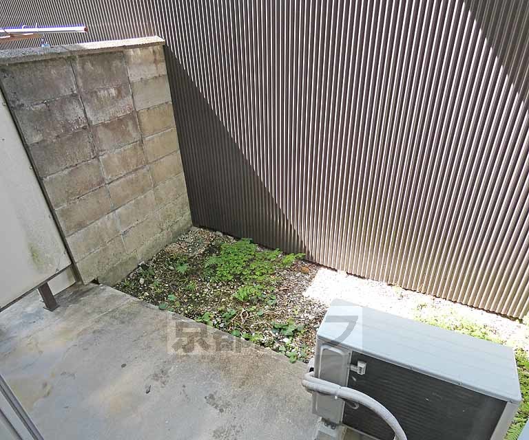 バルコニー　専用庭です。