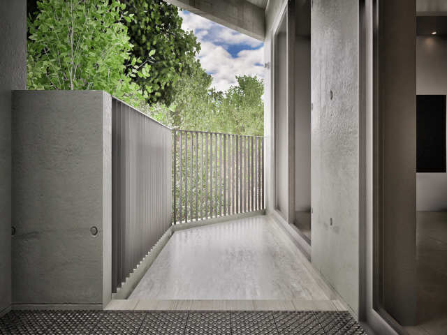 バルコニー　イメージ図となります。