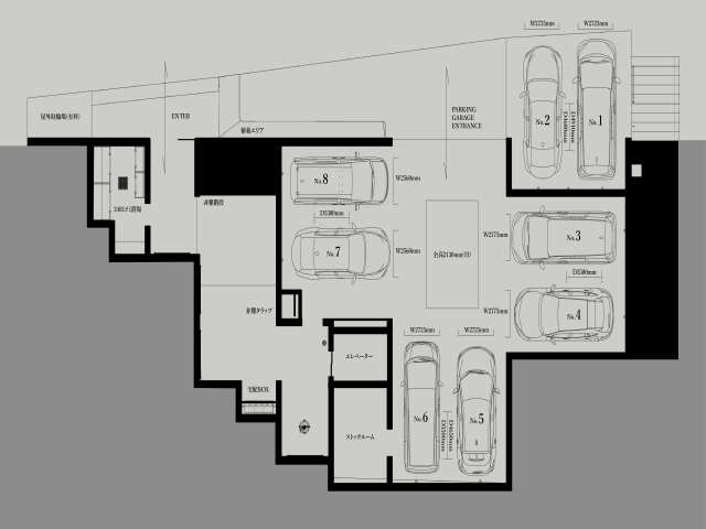 駐車場　イメージ図となります。