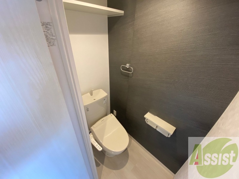 トイレ　ウォシュレット機能がついたトイレ。安心して使用できますね。