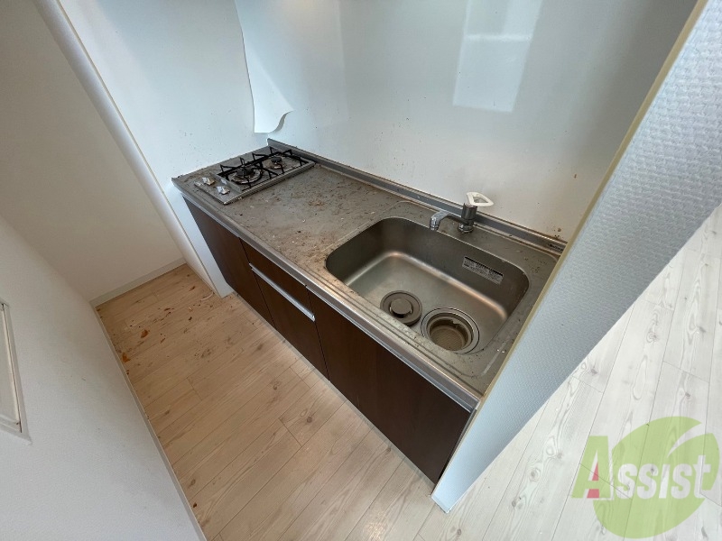 キッチン　ガスコンロが設置されているので購入の必要がありません！