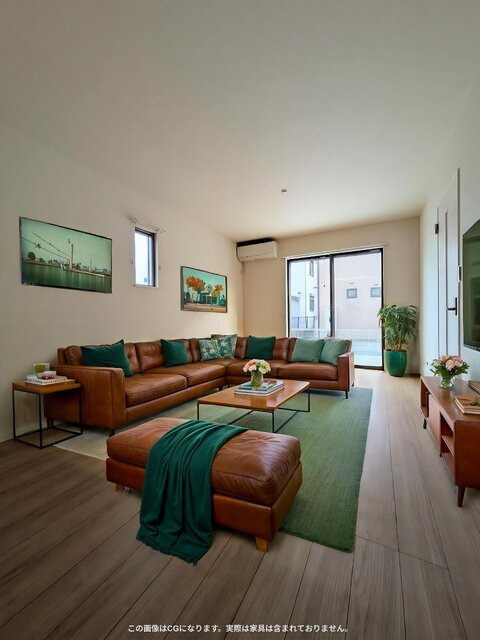 居室・リビング　画像は実際の写真にＣＧ加工（家具や調度品の削除や合成）を加え