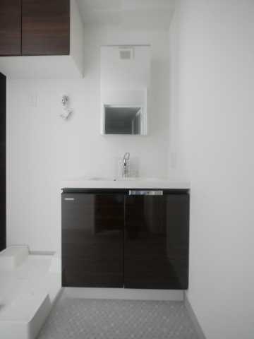 洗面設備　GENOVIA　東神田　green veilの洗面所