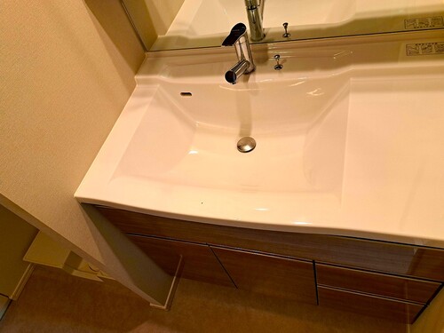 洗面設備　洗面化粧台※前回募集時の写真２０２３年１０月撮影