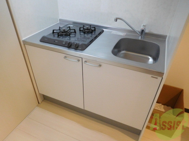 キッチン　二口ガスコンロです。