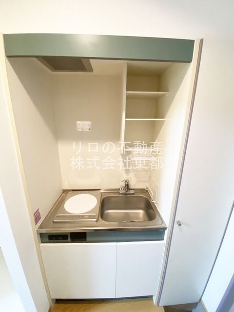 キッチン　火を使わず安心でお掃除も簡単なＩＨコンロ付です♪