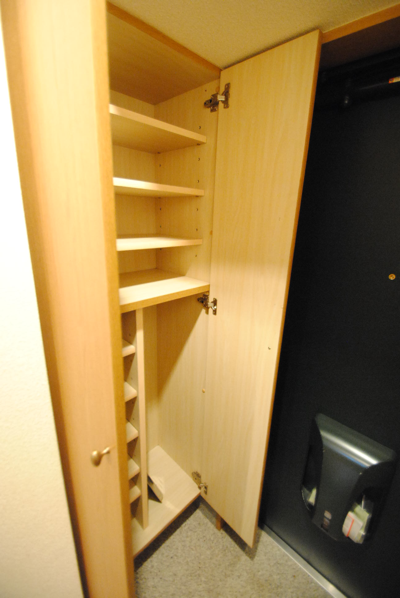 玄関　天井高のシューズＢＯＸです