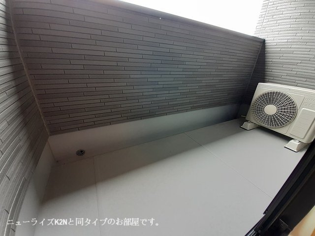 バルコニー　外からの目が気にならないバルコニーで洗濯物が干せます