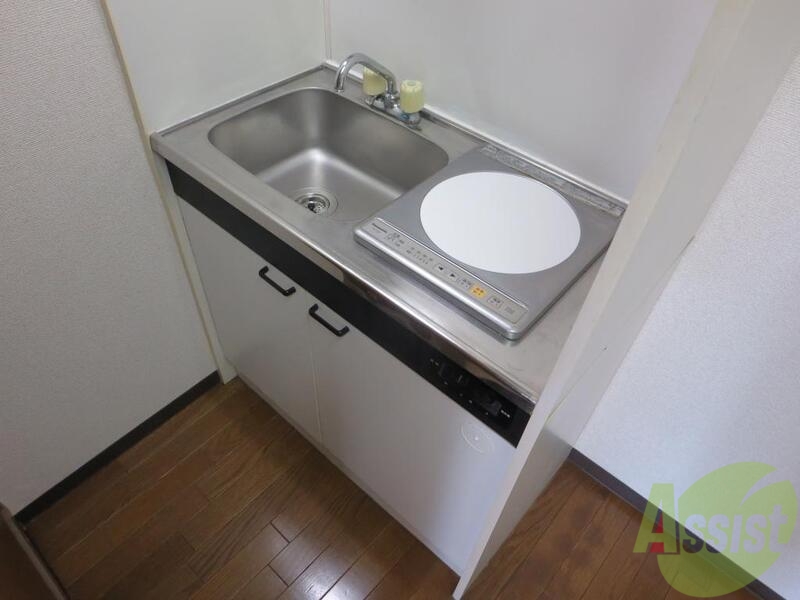 キッチン　ＩＨコンロでお掃除もサッと一拭き