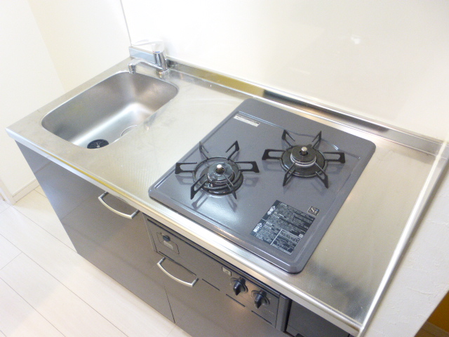 キッチン　2口システムコンロ付