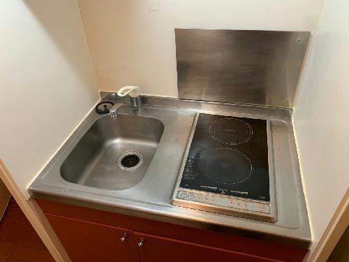 キッチン　シングルレバー設置