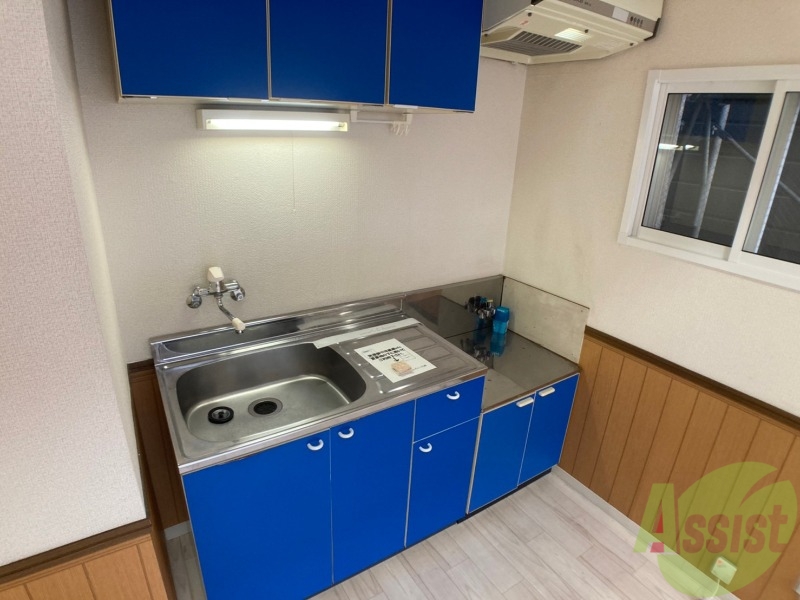 キッチン　ガスキッチンです。２口コンロが設置できます。