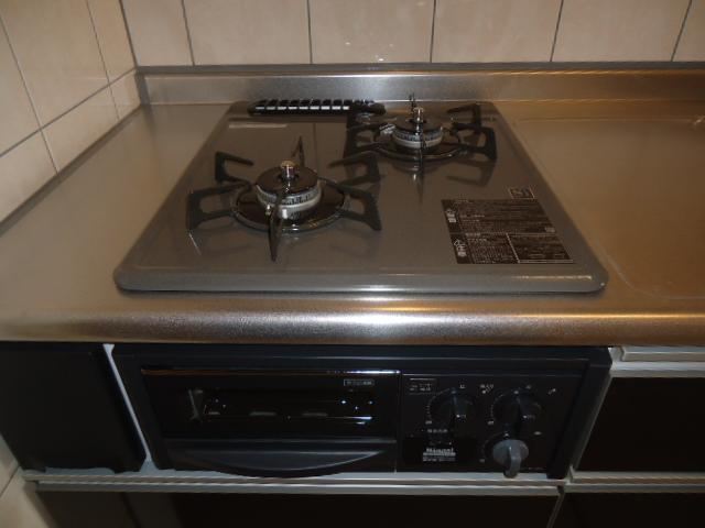 キッチン　２口ガスコンロ