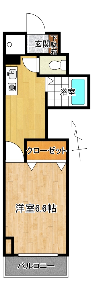 横田第二ビルの間取り写真