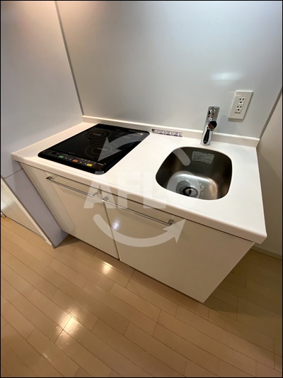 キッチン　クラウンハイム北心斎橋フラワーコート　IHキッチン