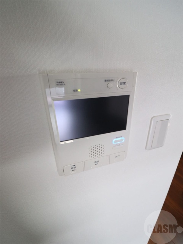 セキュリティ　モニター付きインターホンで安心です