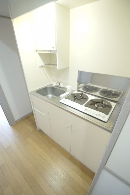 キッチン　【キッチン】壁付けシステムキッチン！２口コンロでお料理も楽し