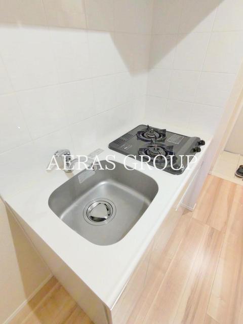 キッチン　２口ガスシステムキッチン