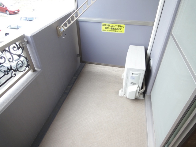 バルコニー　写真は別号室のものです。