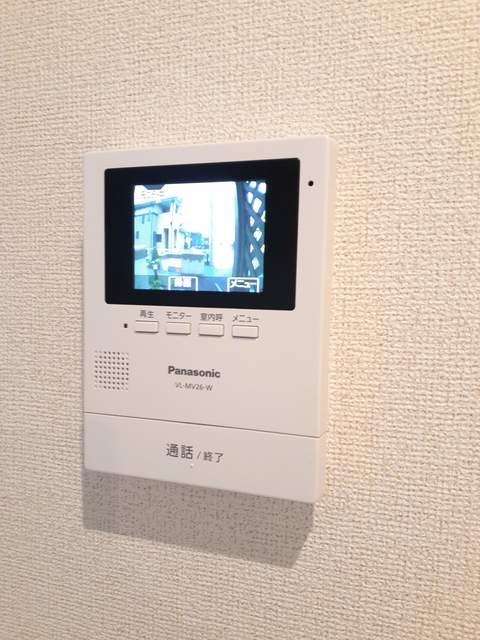 セキュリティ　来訪者の姿を確認できます。