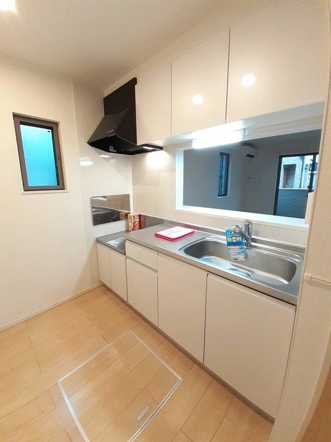 キッチン　お好きなガスコンロを設置できます。