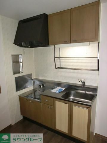 キッチン　2口ガスコンロ設置可（同タイプ）