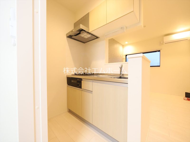 キッチン　システムキッチン（ガス2口コンロ・グリル付）