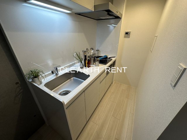 キッチン　モデルルームのお部屋です/ガス2口キッチン