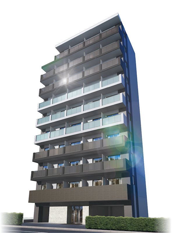 建物外観　外観完成予想CG
