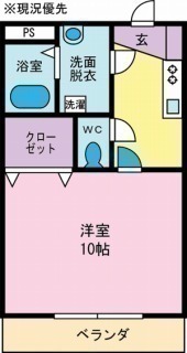 アイランドコーポBの間取り